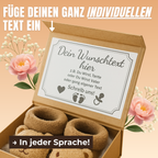 Schwangerschaft verkünden Magnetbox Braun