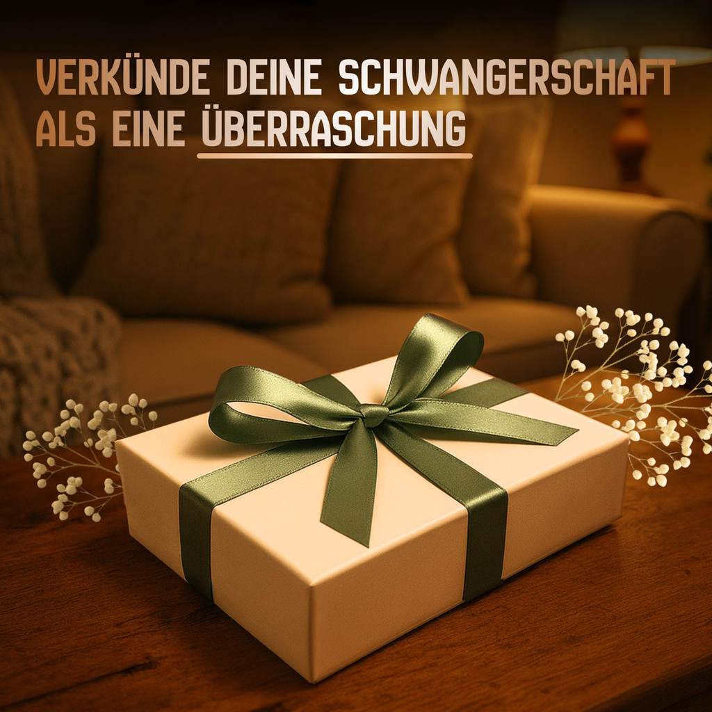 Schwangerschaft verkünden Magnetbox Weiss