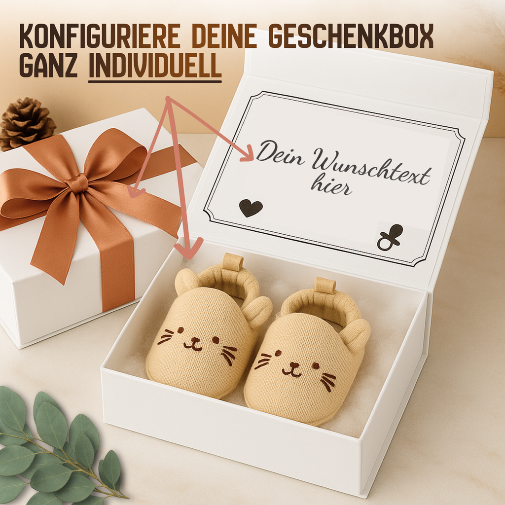 Schwangerschaft verkünden Magnetbox Weiss