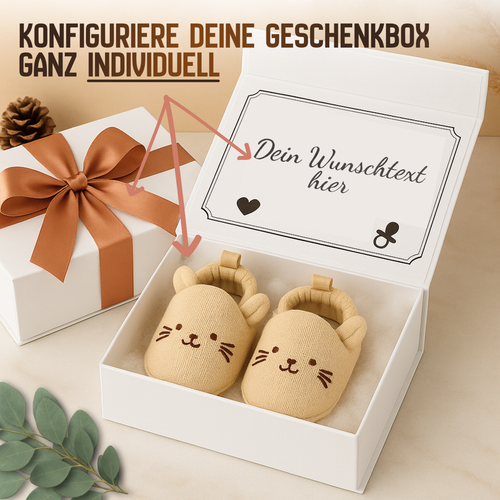 Schwangerschaft verkünden Geschenk mit Wunschtext