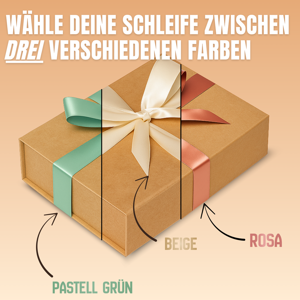 Schwangerschaft verkünden Magnetbox Braun