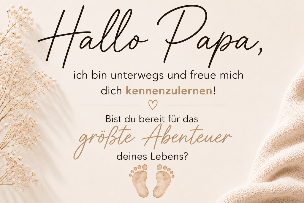 Schwangerschaft verkünden Geschenk mit Wunschtext
